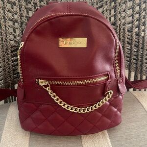 Mini BEBE backpack with gold details